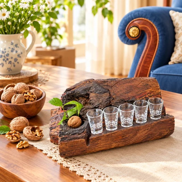 بار چوبی روستیک حجیم