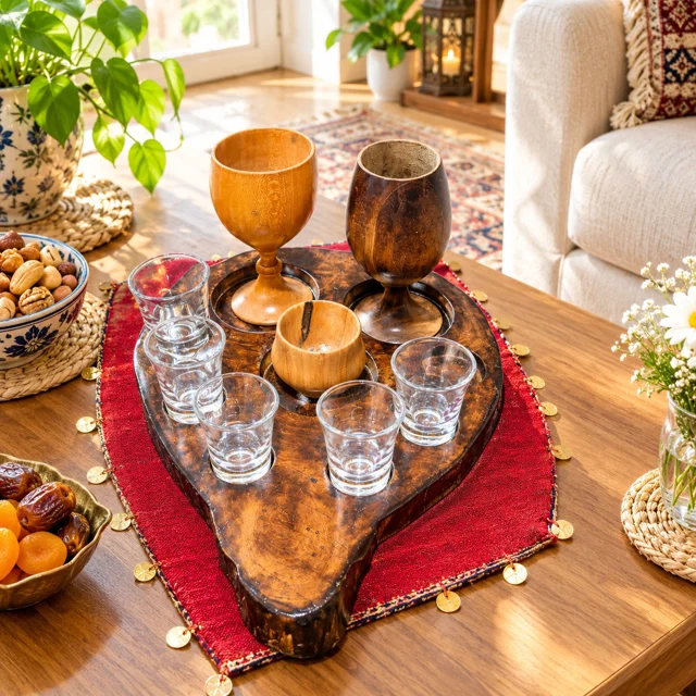 بار روستیک چوبی